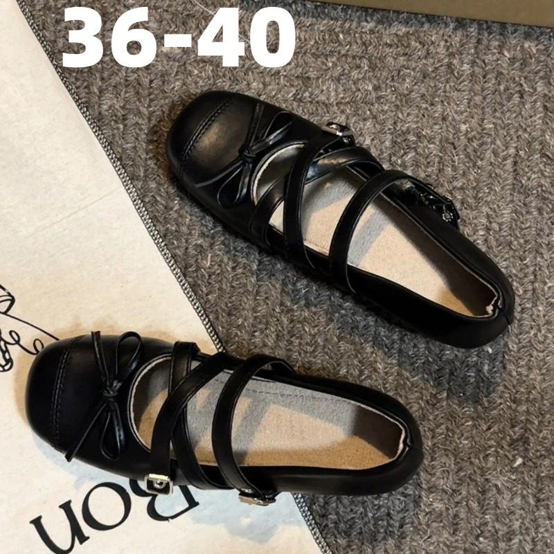 Women'S Shoes Loafers Black - Women Mary Jane Flat Shoes Black