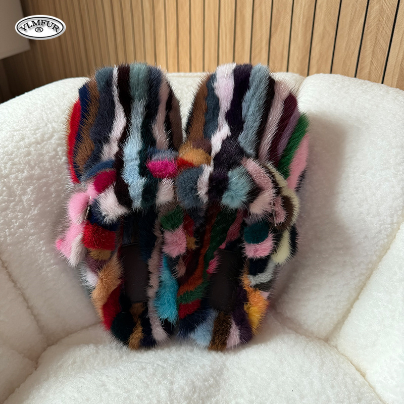 Women Shoes Mules - New Girl Luxury Mink Fur Slippers
