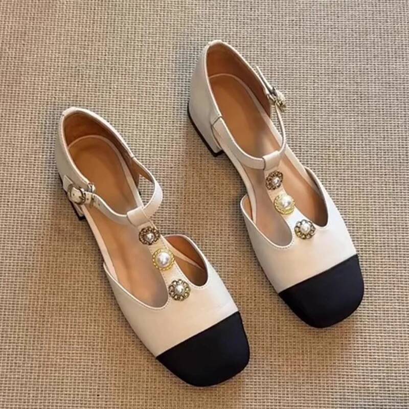 Women Shoes Sandals - Women Square Toe Heeled Sandals Summer
