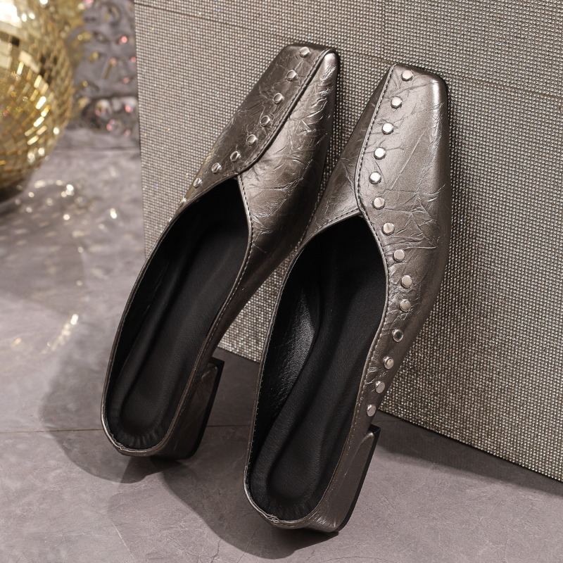 Women's Black Patent Studded M - Women'S Shoes Loafers Black ulasan dan harga