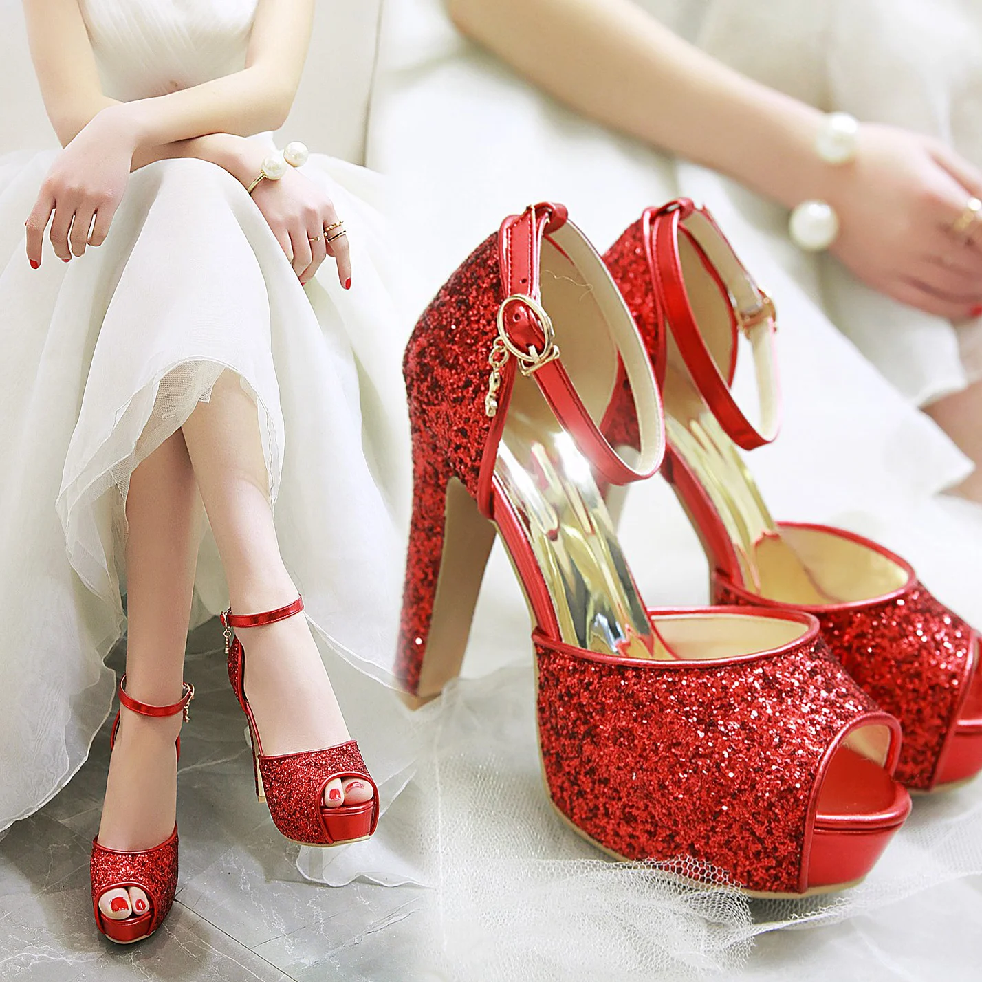 Silver Summer Women High Heel  - Women Shoes Black ulasan dan harga