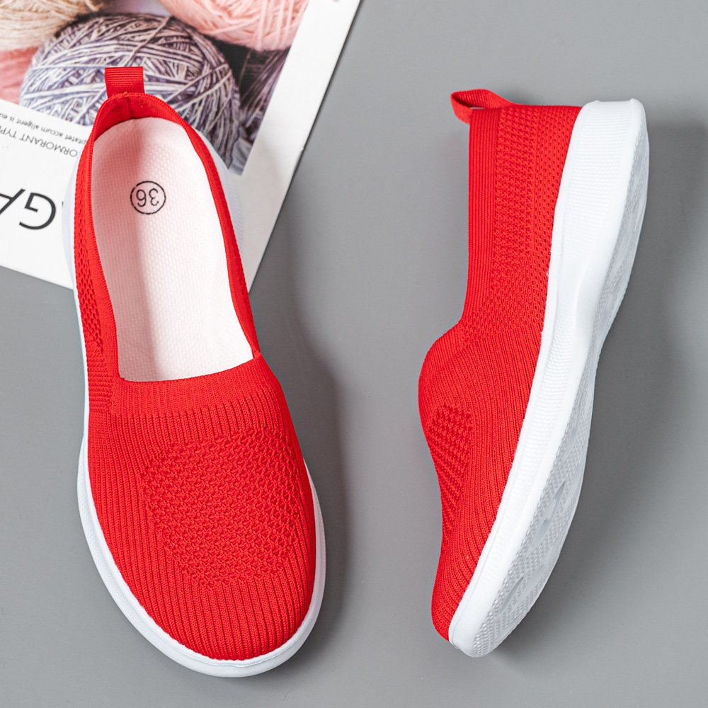 Summer Women Shoes Knitted Soc - Women Shoes Skechers ulasan dan harga
