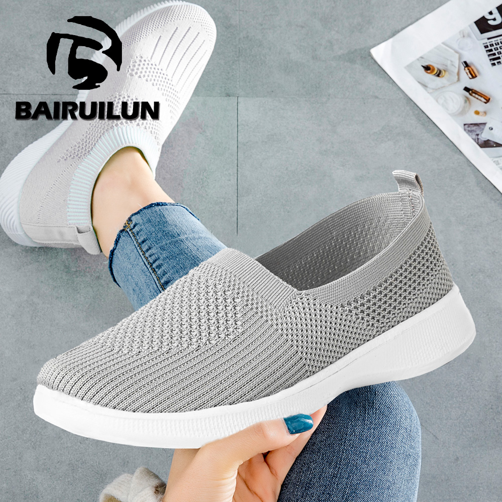 Summer Women Shoes Knitted Soc - Women Shoes Skechers ulasan dan harga