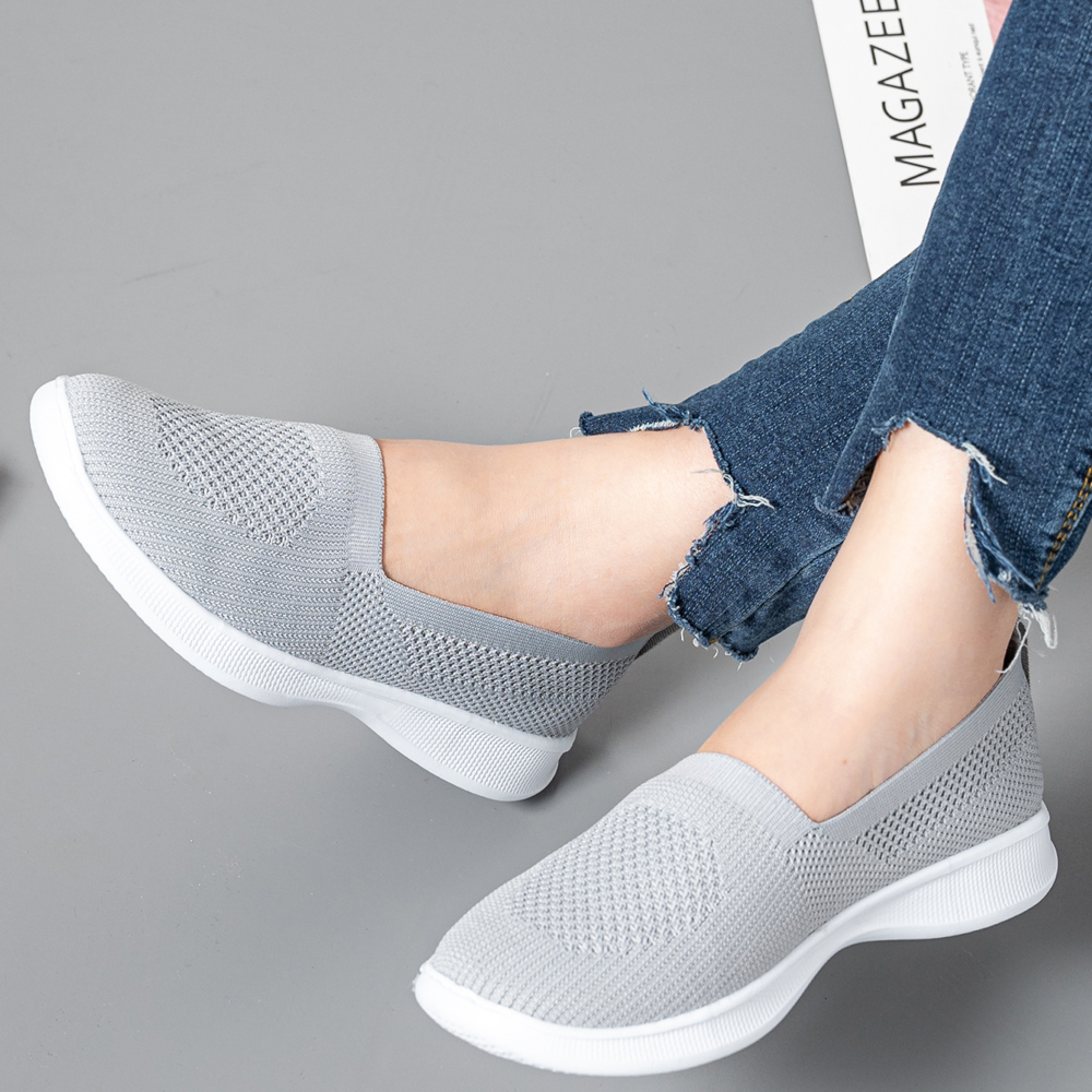 Summer Women Shoes Knitted Soc - Women Shoes Skechers ulasan dan harga