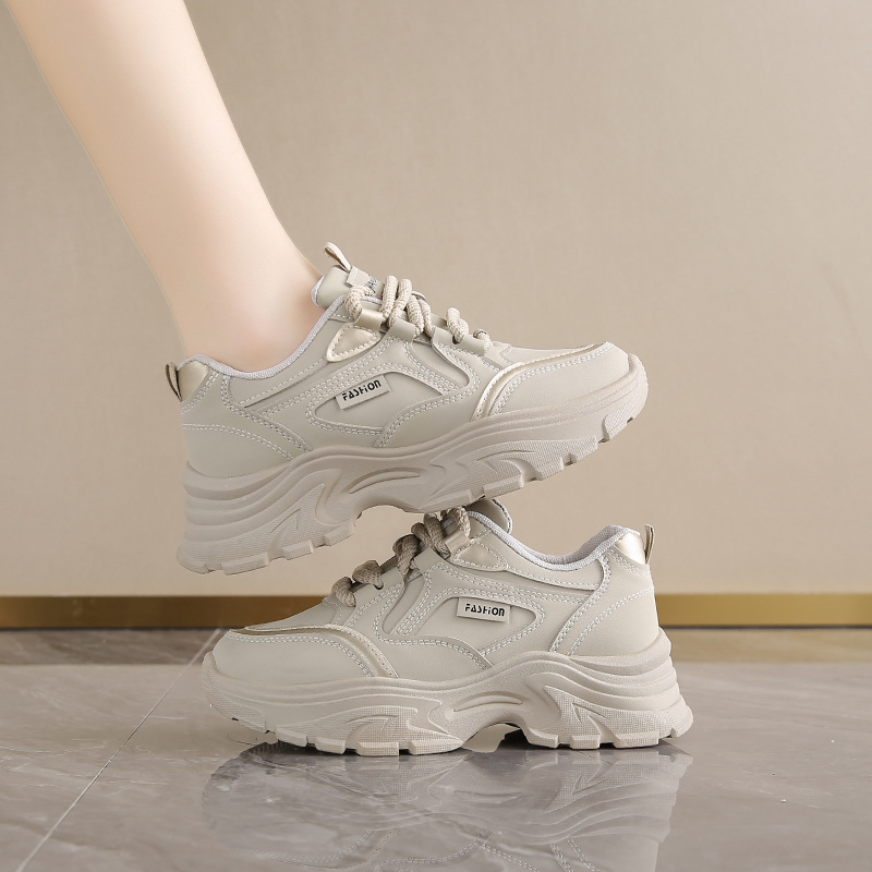 Women's Leather Low-Top Dad Sh - Women'S Shoes Running Sports ulasan dan harga
