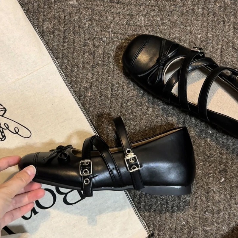 Women Mary Jane Flat Shoes Bla - Women'S Shoes Loafers Black ulasan dan harga