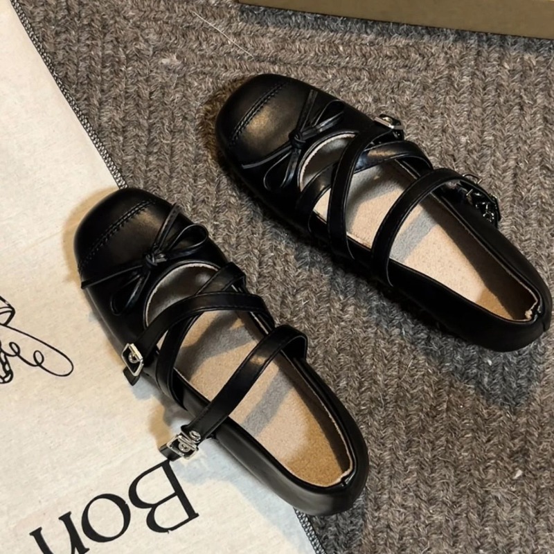 Women Mary Jane Flat Shoes Bla - Women'S Shoes Loafers Black ulasan dan harga