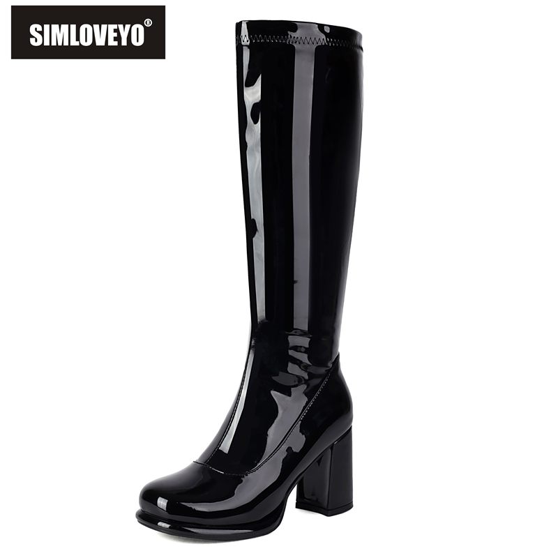 SIMLOVEYO Sexy Female Knee Boo - Zip Up Boots Short ulasan dan harga