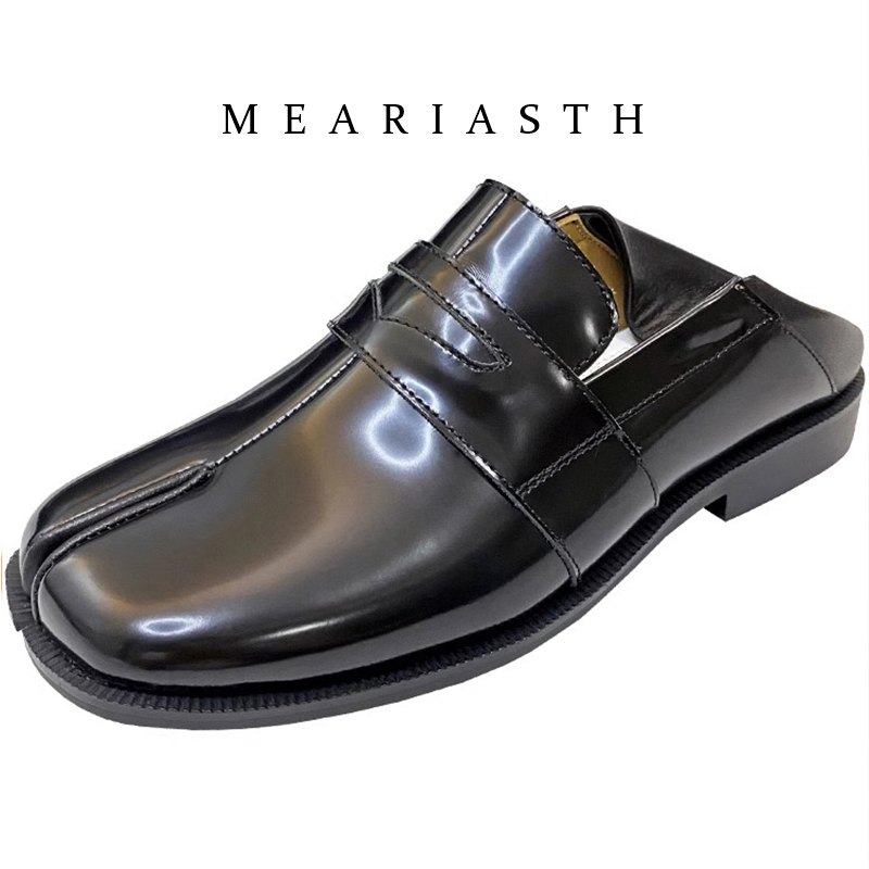 black Tabi Shoes Split Toe Pat - Women'S Shoes Loafers Black ulasan dan harga