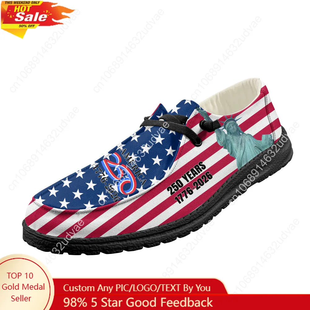 America 250th Anniversary 1776 - Women'S Shoes Loafers Black ulasan dan harga
