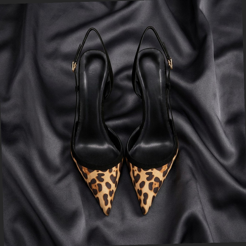 Yuejinlong #YJ26-802, Black Su - Leopard Print Heels ulasan dan harga