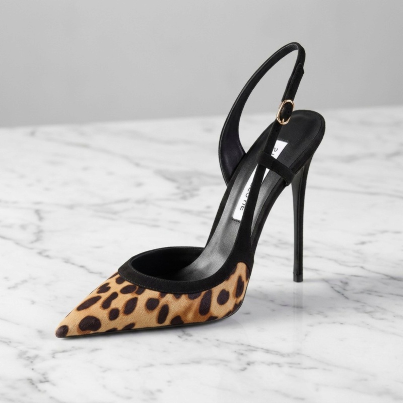 Yuejinlong #YJ26-802, Black Su - Leopard Print Heels ulasan dan harga