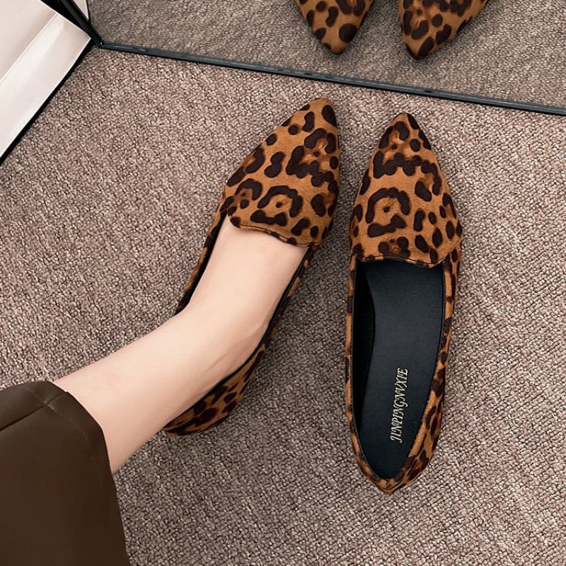 Women Leopard Print Pointed To - Leopard Print Heels ulasan dan harga