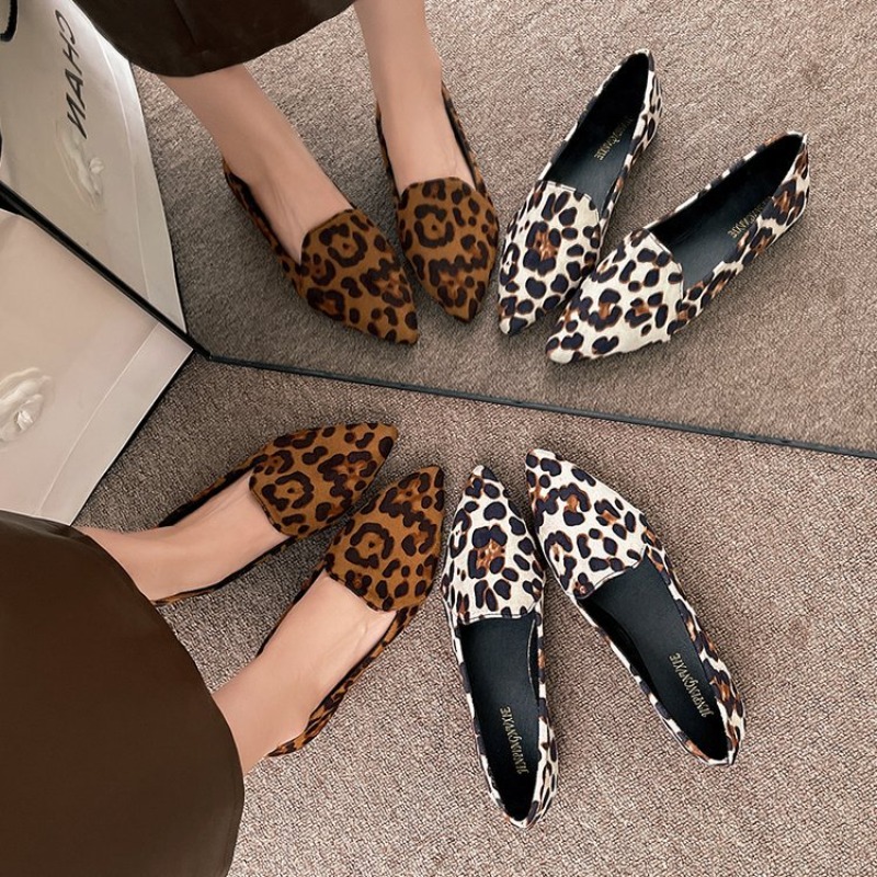 Women Leopard Print Pointed To - Leopard Print Heels ulasan dan harga