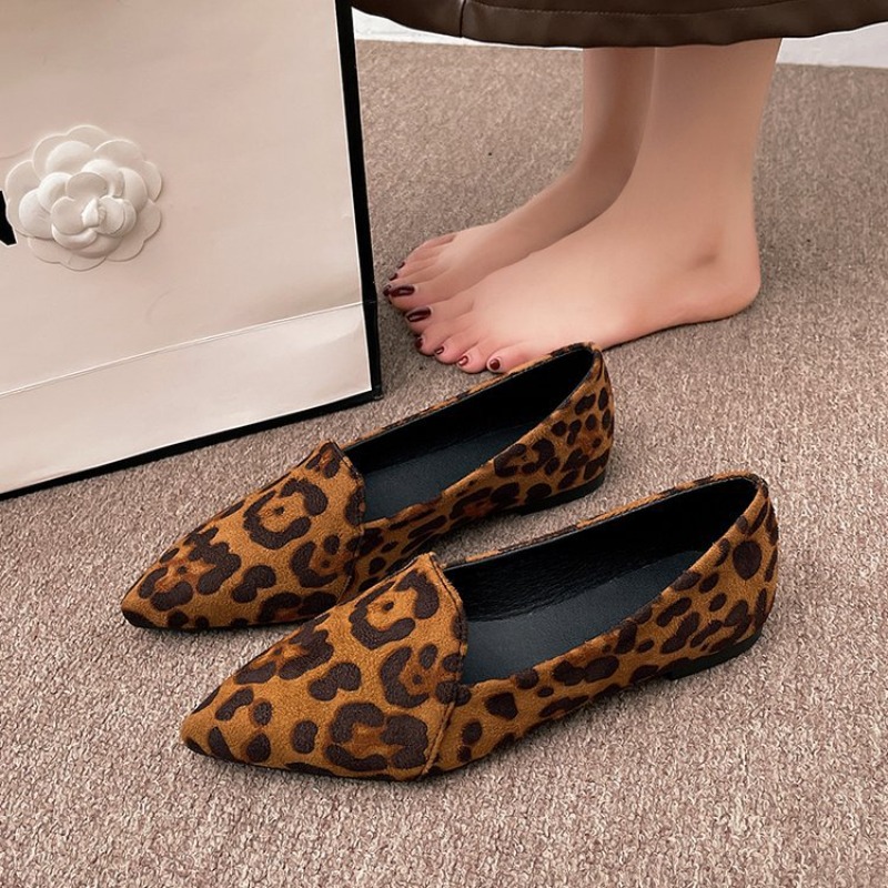 Women Leopard Print Pointed To - Leopard Print Heels ulasan dan harga