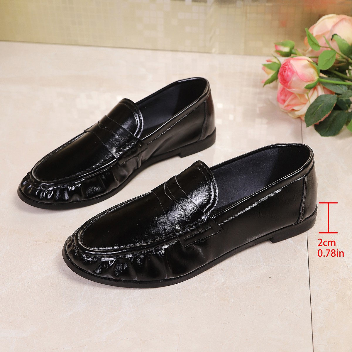 2026 Summer British Style Blac - Women'S Shoes Loafers Black ulasan dan harga