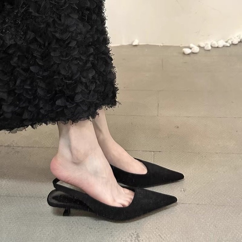 Spring Summer Slip on Women Sa - Leopard Print Heels ulasan dan harga
