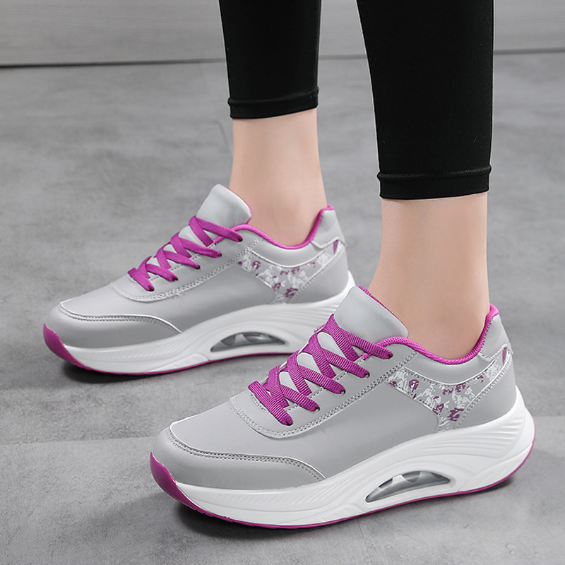 PU Leather Running Sneakers Ai - Women'S Shoes Running Sports ulasan dan harga